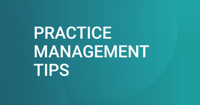Practice Management Tips Graphic