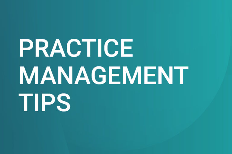 Practice Management Tips Graphic