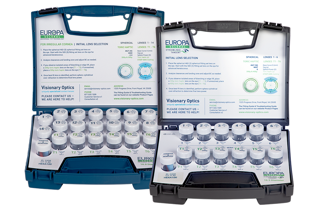 Visionary Optics Europa Scleral Initial Lens Selection Kit for Irregular and Regular Corneas
